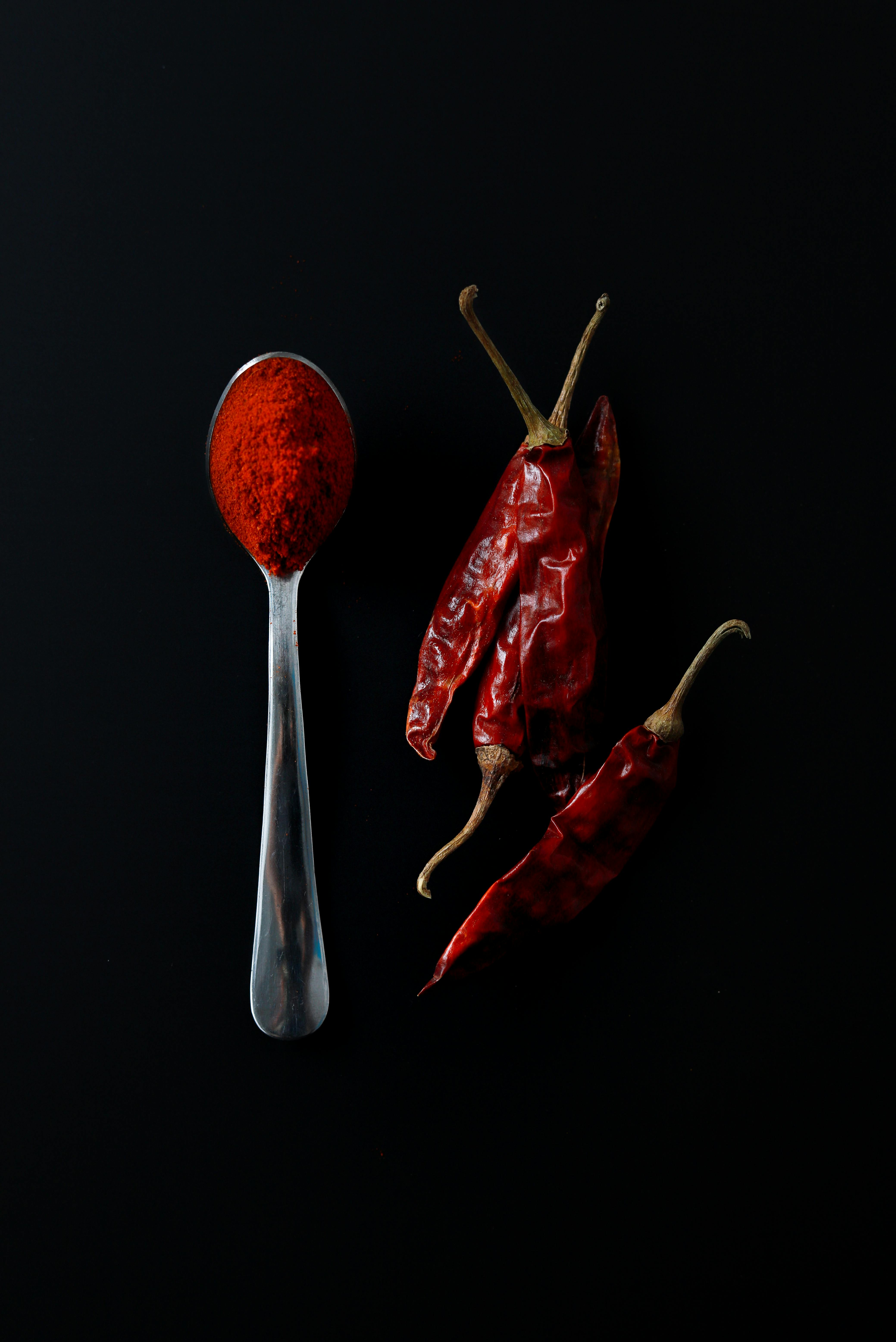 cayenne powder and dried chillis cayenne powder and dried chillis