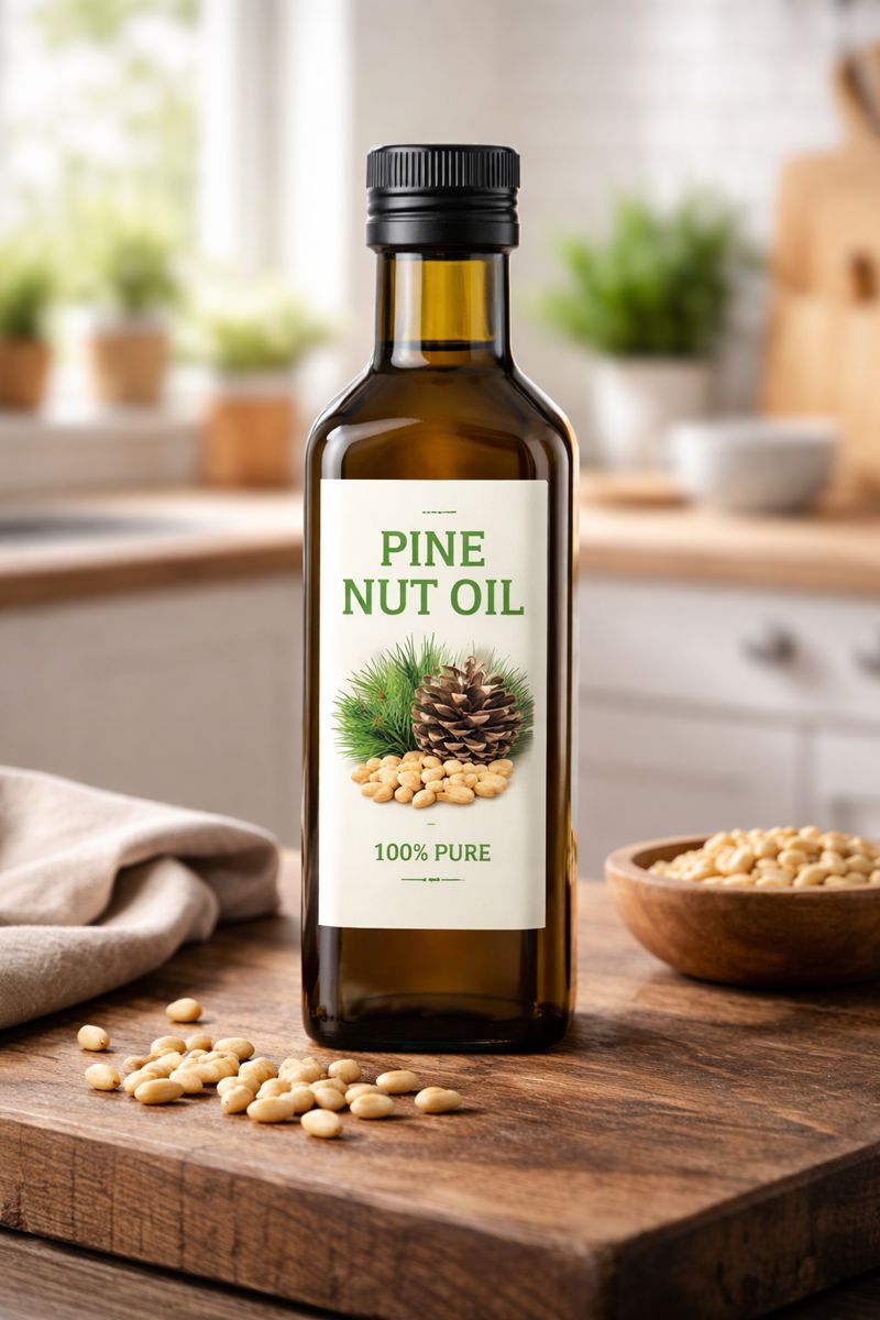 pine nut oil on counter