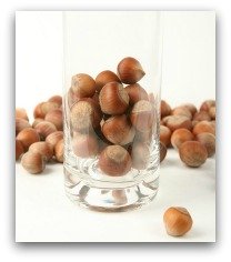 nuts in a glass