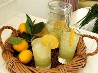 lemon and mint water for detox juicing